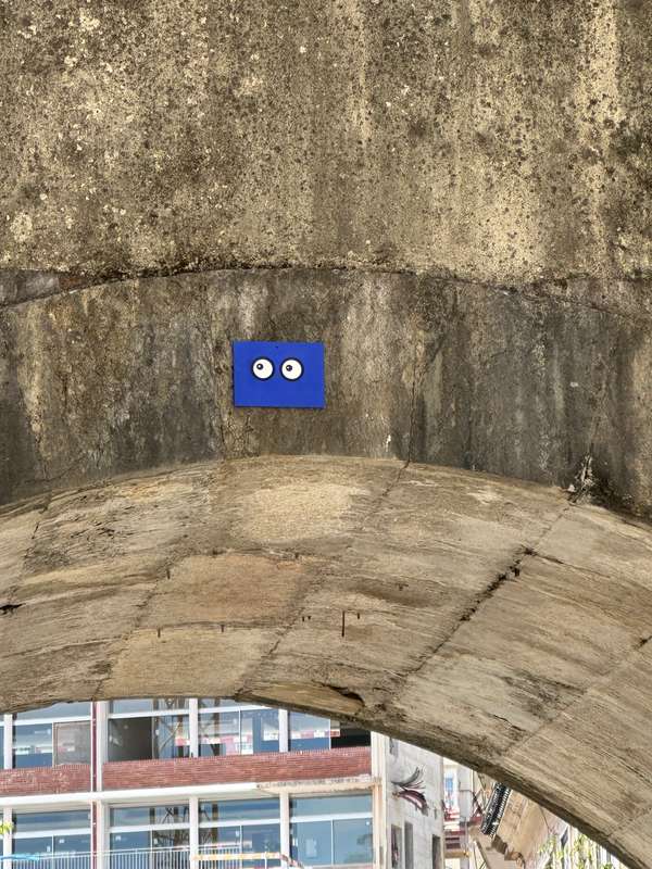 "Watchful Eyes Under Bridge" in So Mamede, Lisbon