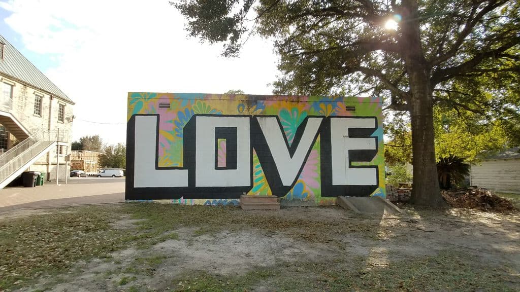 "LOVE" by WileyArt in Woodland Heights, Houston