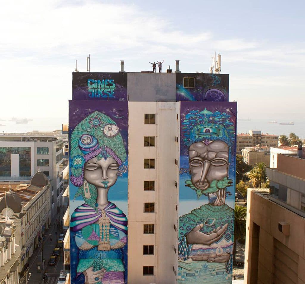 "Equinoccio de Invierno" by UnKolorDistinto in Cerro Bellavista, Valparaiso