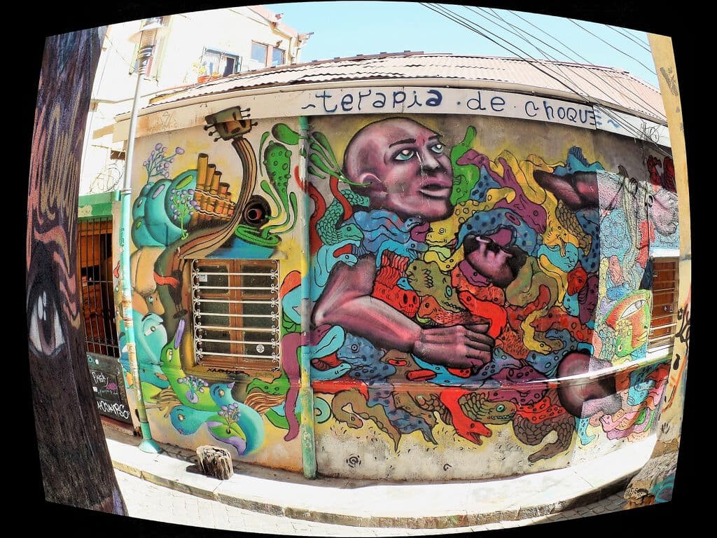 "Terapia de Choque" by UnKolorDistinto in Cerro Concepcin, Valparaiso