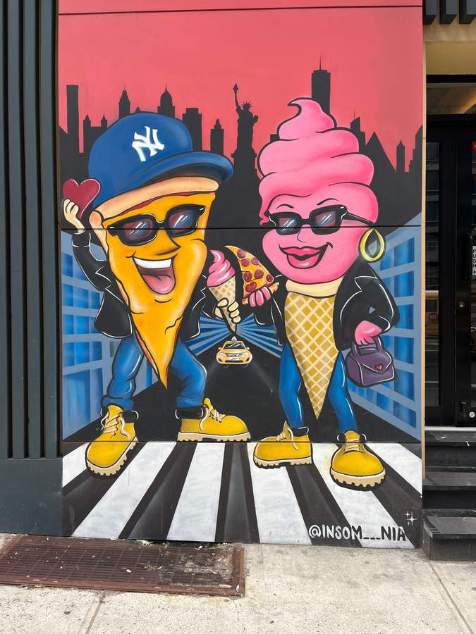 Cool Pizza and Ice Cream