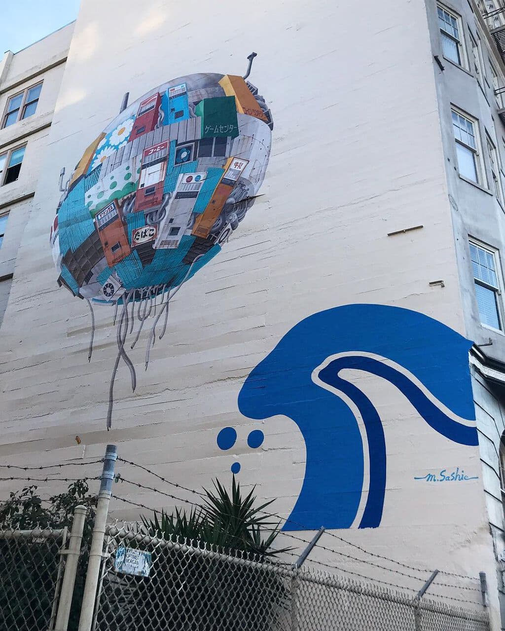 "Time Balloon" by Masakatsu Sashie in South Of Market, San Francisco