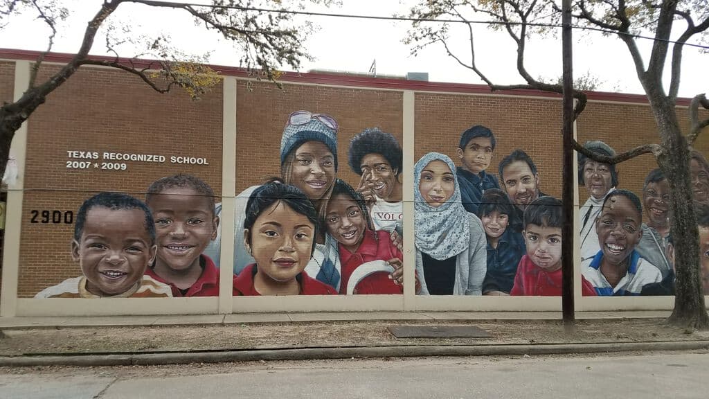 "Blackshear Elementary" by Anat Ronen in Washington Terrace, Houston