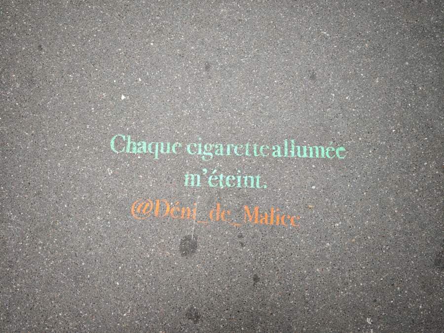 Chaque Cigarette Allumée M'Éteint.