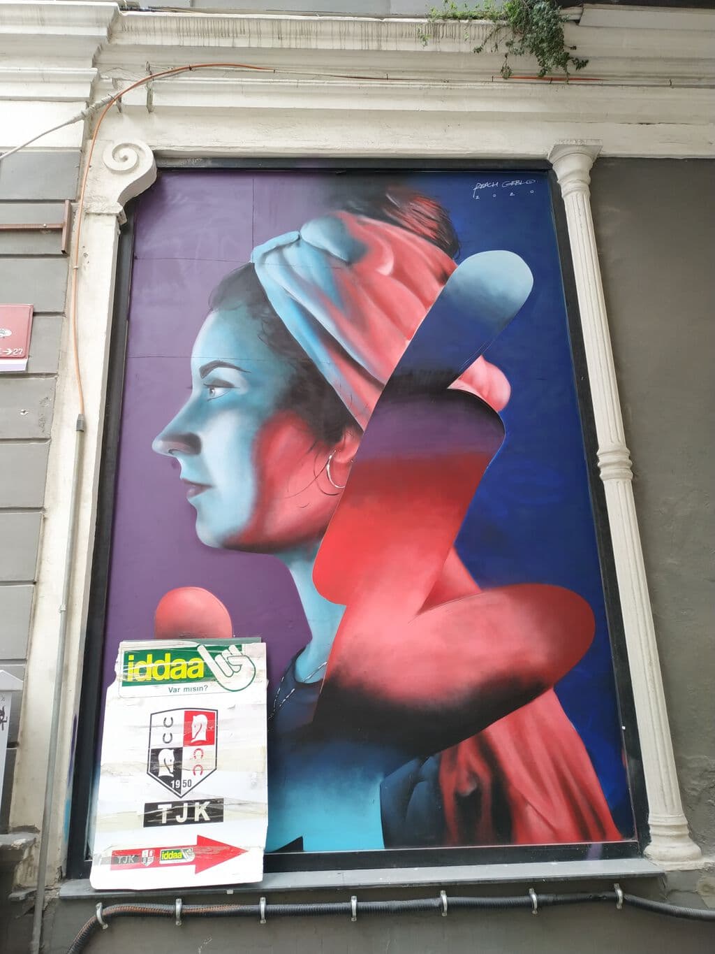 "Regal Portrait in Bold Colors" by Reach Geblo in Tomtom, Istanbul