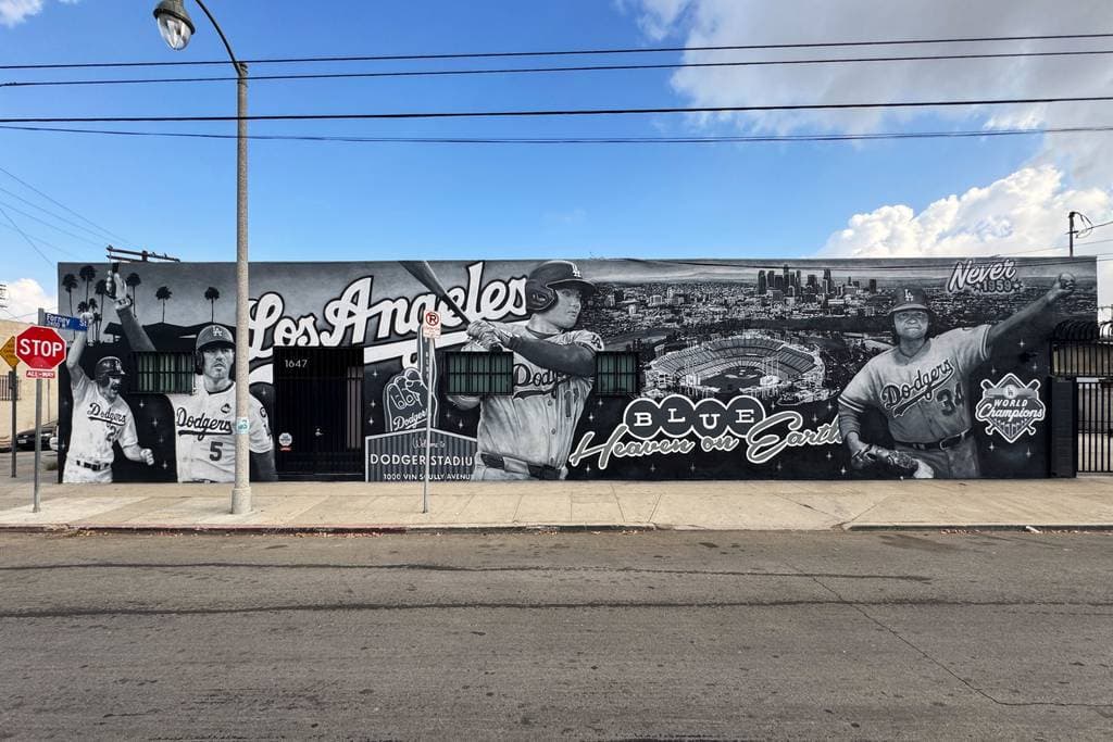 "Blue Heaven On Earth" by Jonas Never in Lincoln Heights, Los Angeles