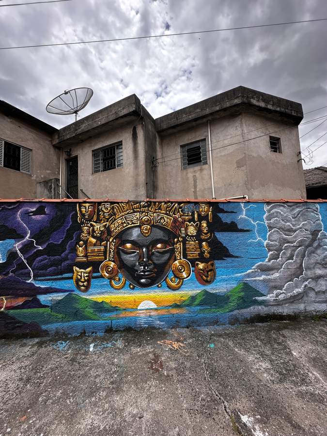 "Aurora Ancestral" by Monsterectoplasma in Parque Palmas Do Trememb, São Paulo