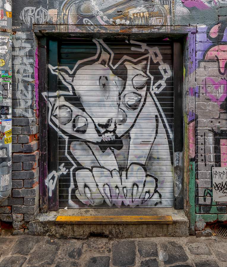 Untitled street art by Louis Moore in Windsor, Melbourne