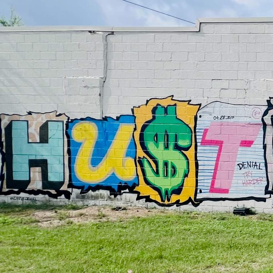 "Hu$TLe&cReAtE" by DenialArt in Brentwood, Austin