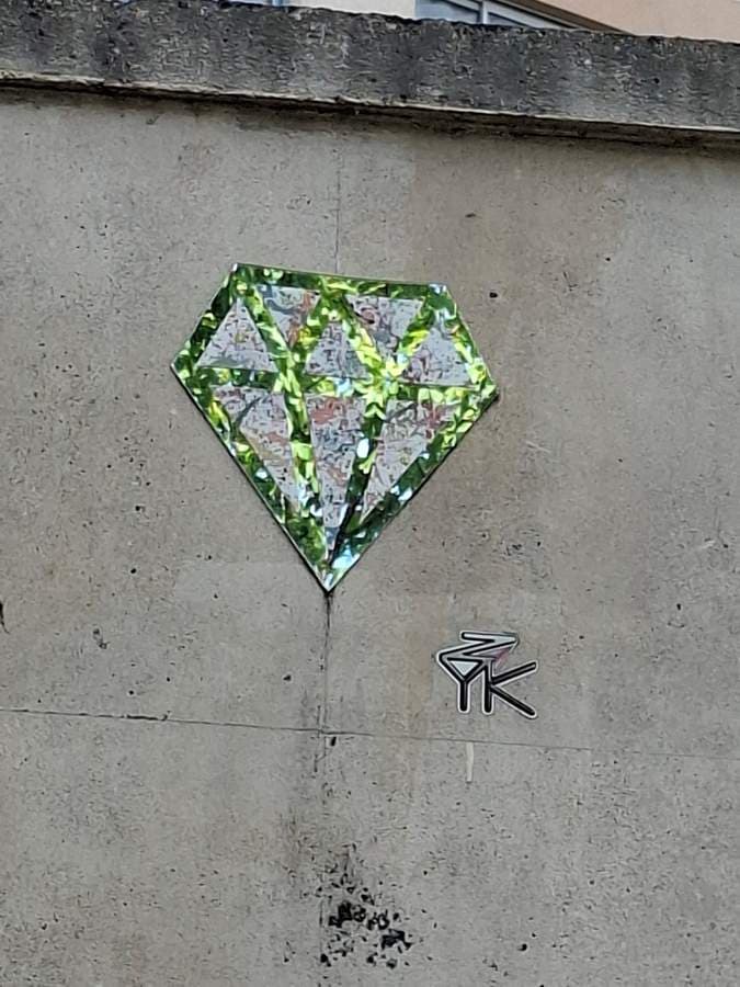 Untitled street art by Le Diamantaire in Paris 13e Arrondissement, Paris