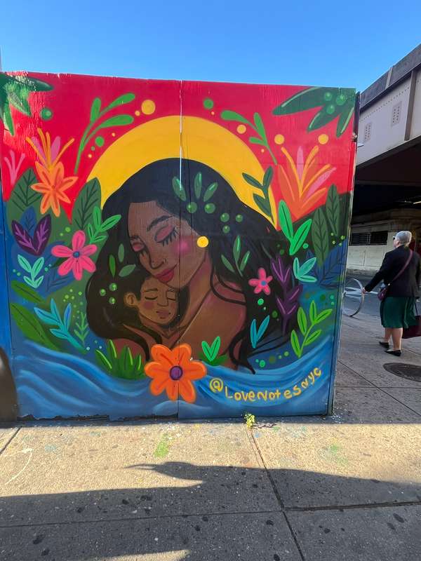 Mother and Child Street Mural