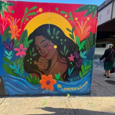 Mother and Child Street Mural