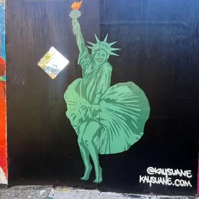 Liberty in Marilyn's Pose