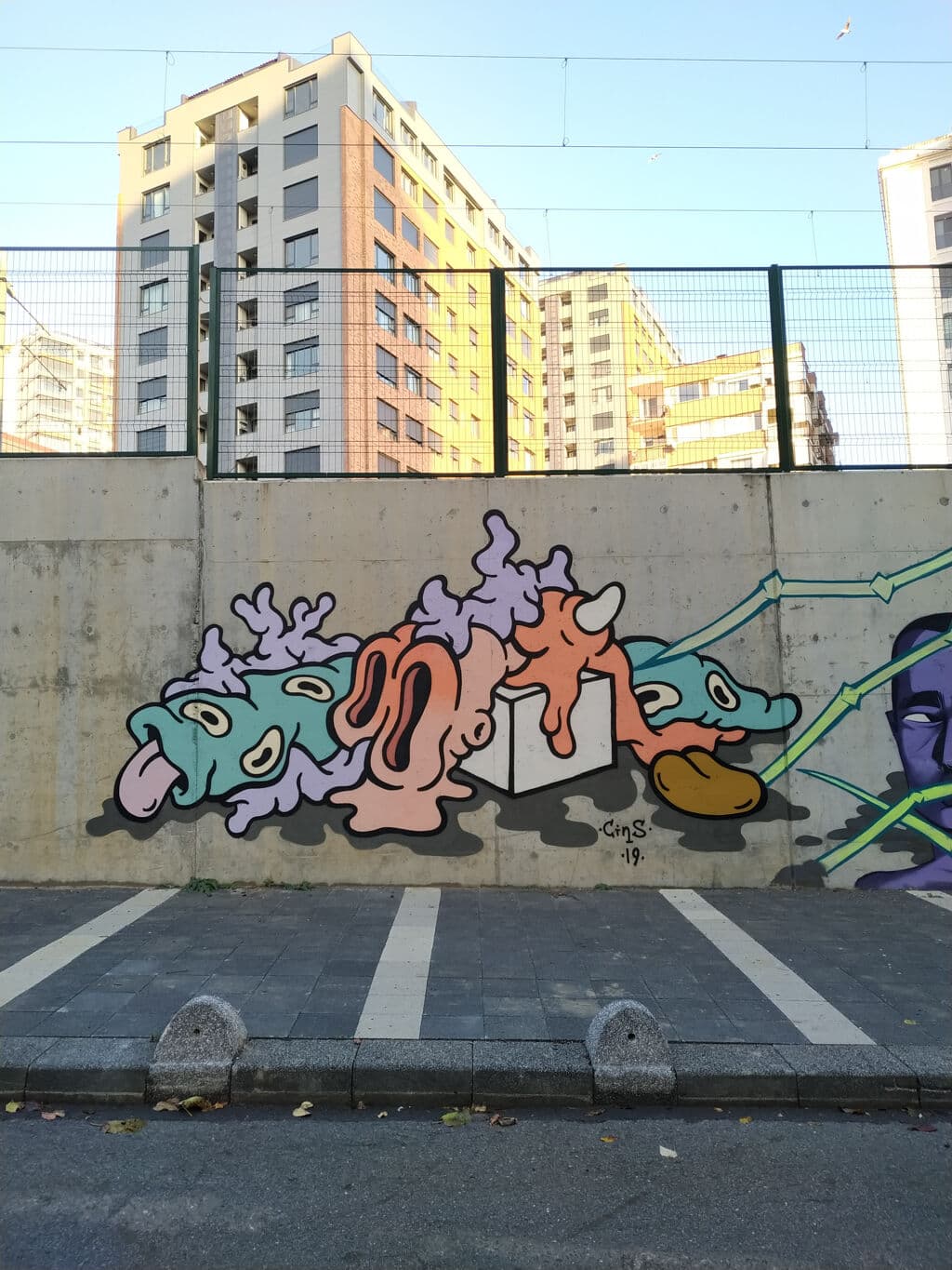 "Whimsical Creatures in Pastel Chaos" by Cins in Bostanc Mahallesi, Istanbul