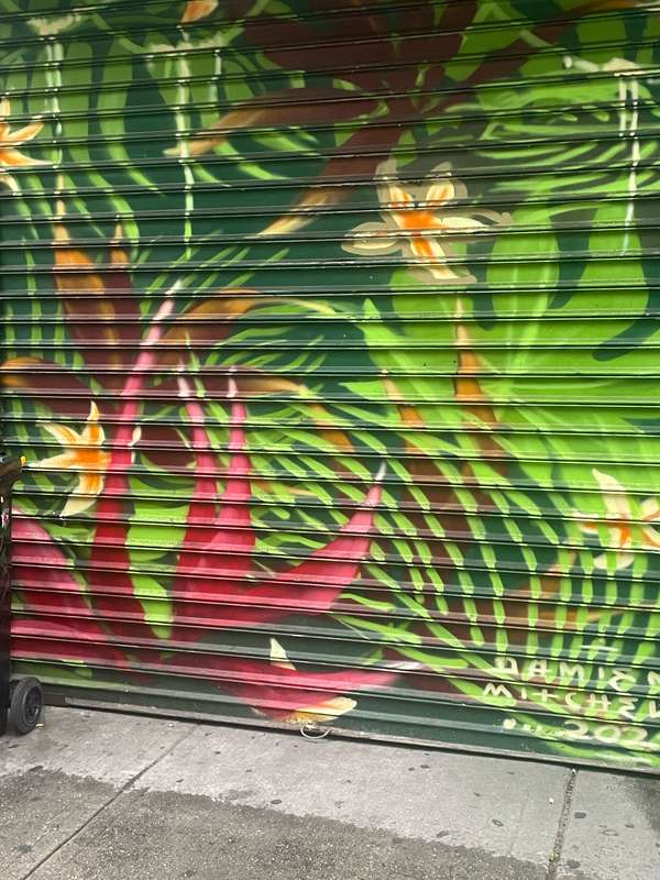 tropical flower garden