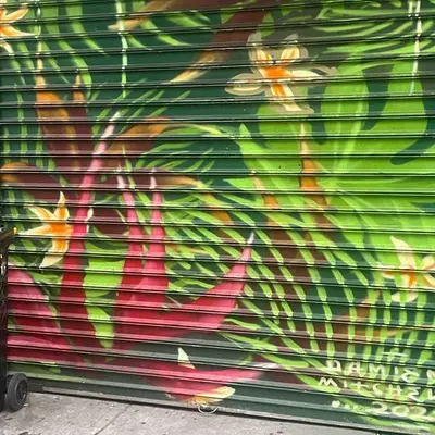 tropical flower garden