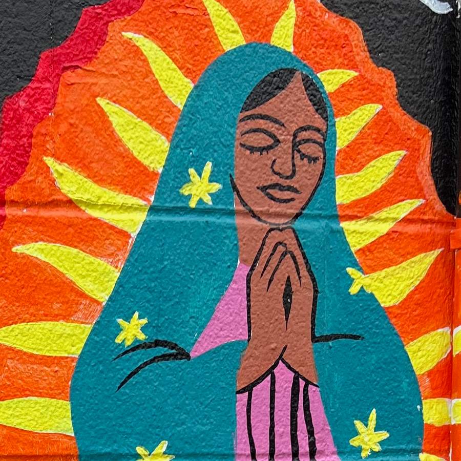 "Serene Figure with Celestial Aura" in The Drag, Austin
