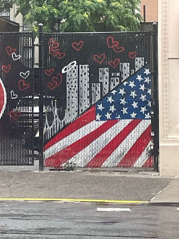 "Tribute to the 20th NY Fire Department" in Little Italy, New York