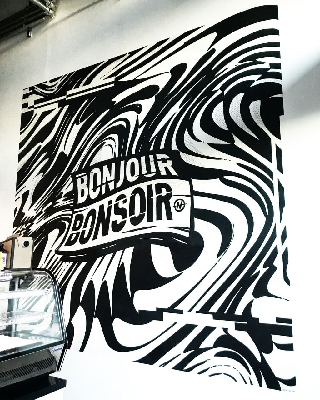 "Bonjour Bonsoir" by Nairone in West Soma, San Francisco