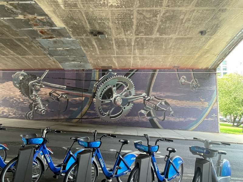 "Bicycles" in Dumbo, New York