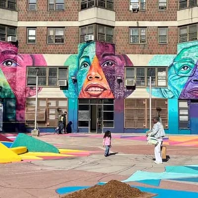 Three Portrait Mural