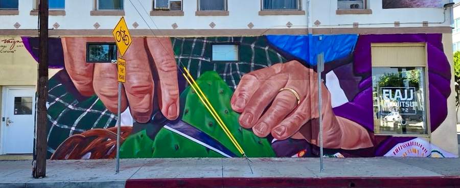 "Lo Tengo en la Corona" by Robert Vargas in East Los Angeles, Los Angeles