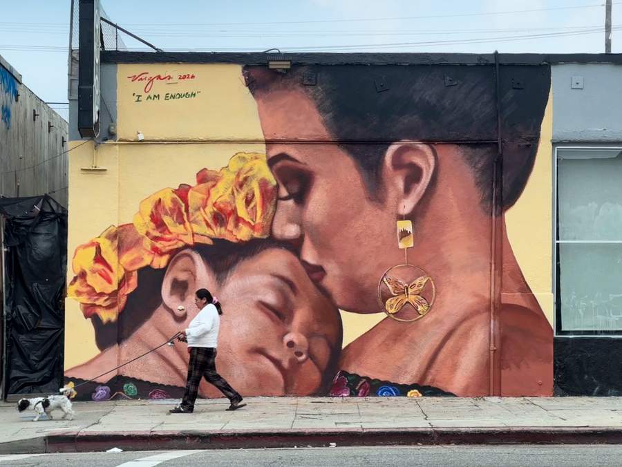 "I Am Enough" by Robert Vargas in Boyle Heights, Los Angeles