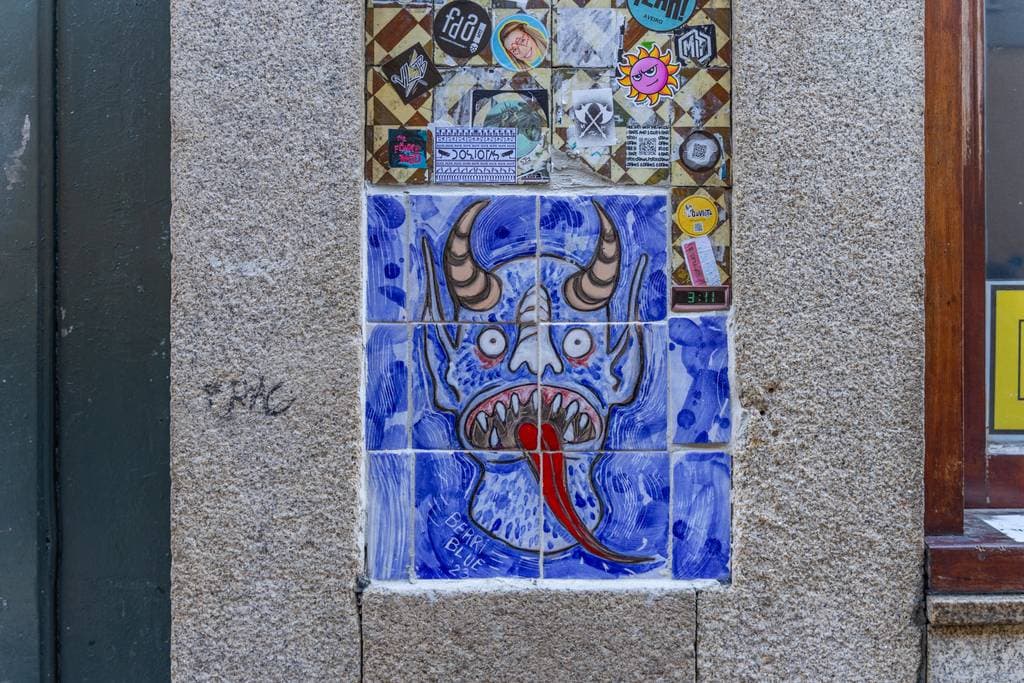 Blue Demon Tile Mosaic