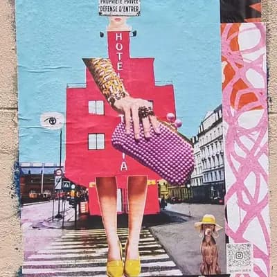 Surreal Hotel Collage Composition