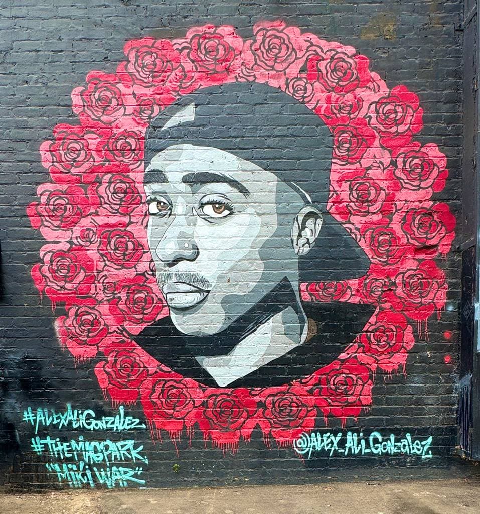 "Tupac" by Alex Ali Gonzalez in Fairfax, Los Angeles