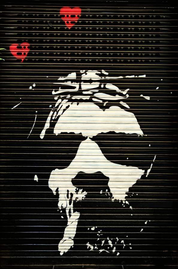 "Jesús Shutter" in Santa Caterina, Barcelona