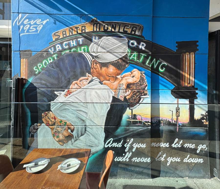 Santa Monica Pier Romance Mural