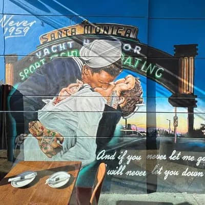Santa Monica Pier Romance Mural