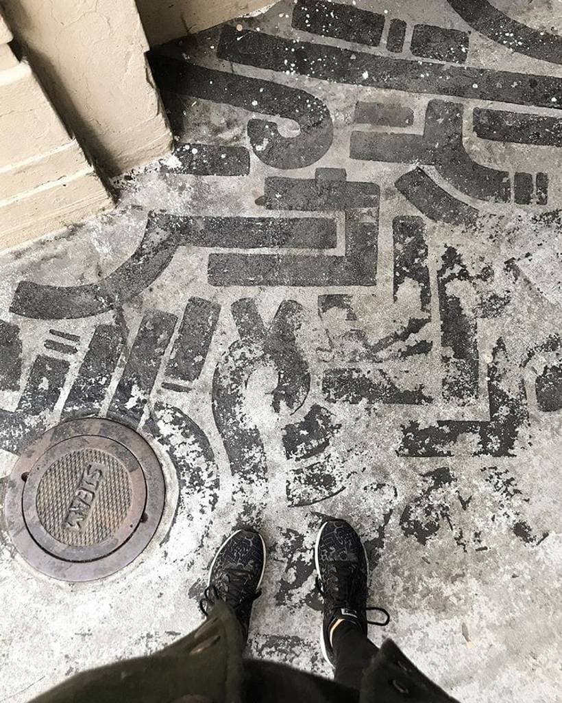 "Floor Play" by Aaron De La Cruz in Union Square, San Francisco