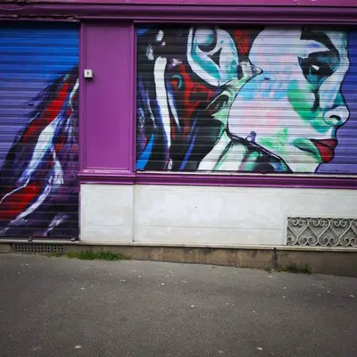 Abstract Portrait on Shutters