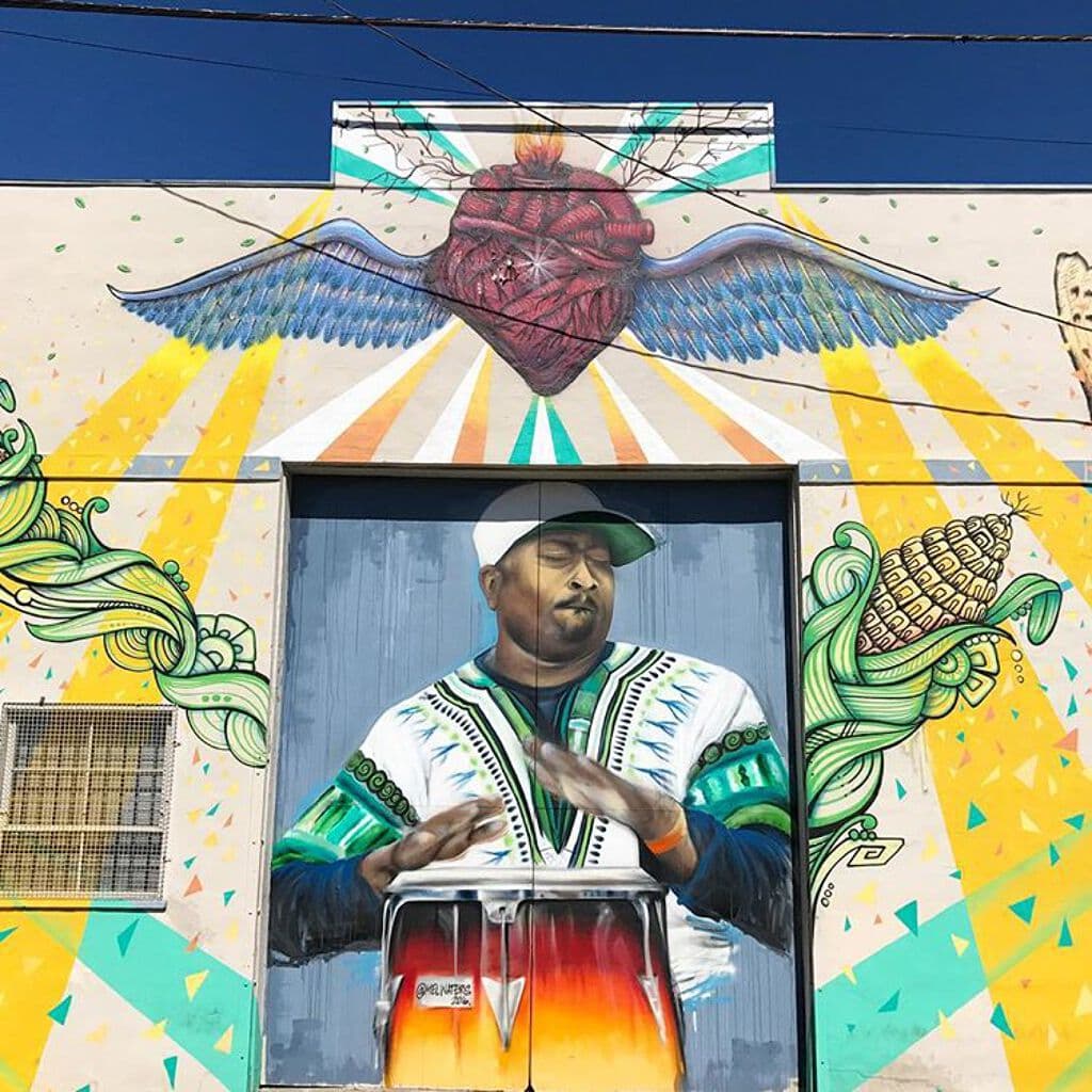"Enrique Padilla" by Mel Waters in Bayview District, San Francisco
