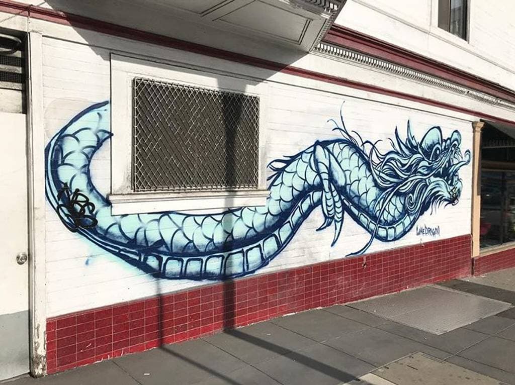"Dragon" by Luke Dragon in South Of Market, San Francisco