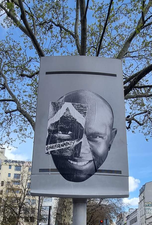 Fragmented Portrait with Skull