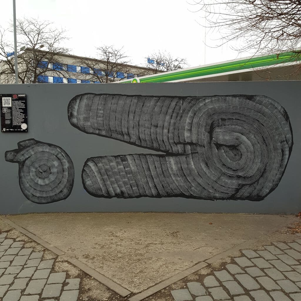 Untitled street art by Skirl in Erdberger Mais, Vienna