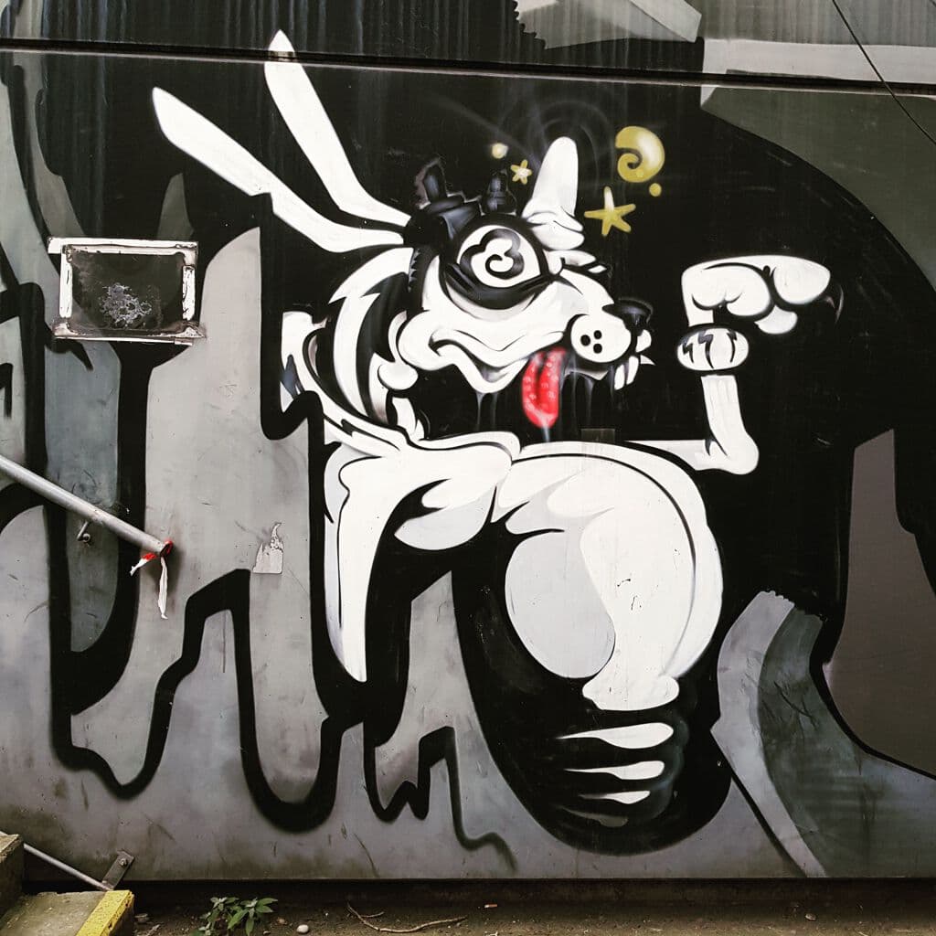Untitled street art by RabbitEyeMovement in Erdberger Mais, Vienna