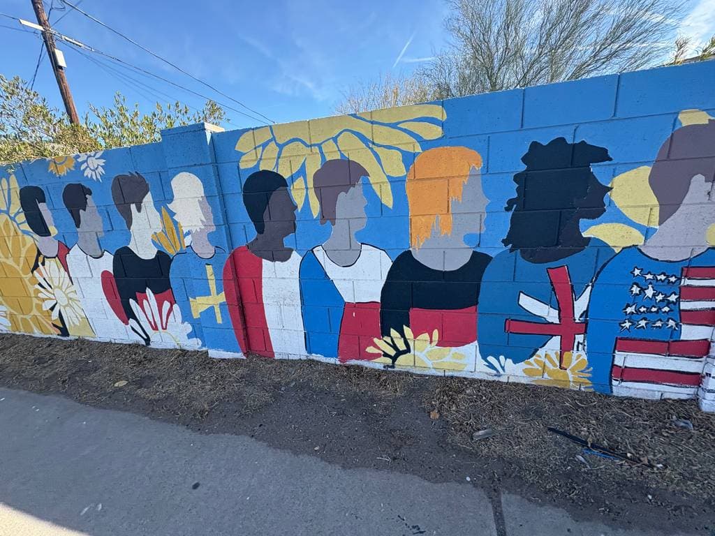 "Stand With Ukraine" in Encanto, Phoenix