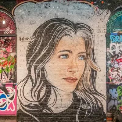 Portrait of Woman with Wavy Hair