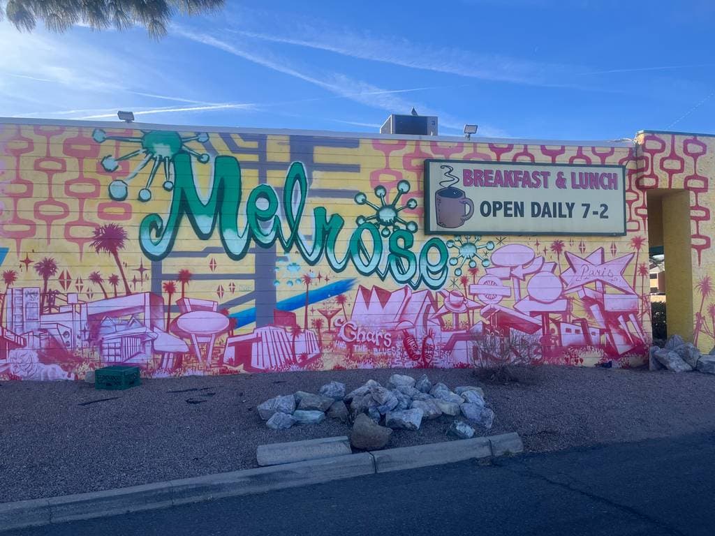 Untitled street art by Pablo Luna in Melrose District, Phoenix