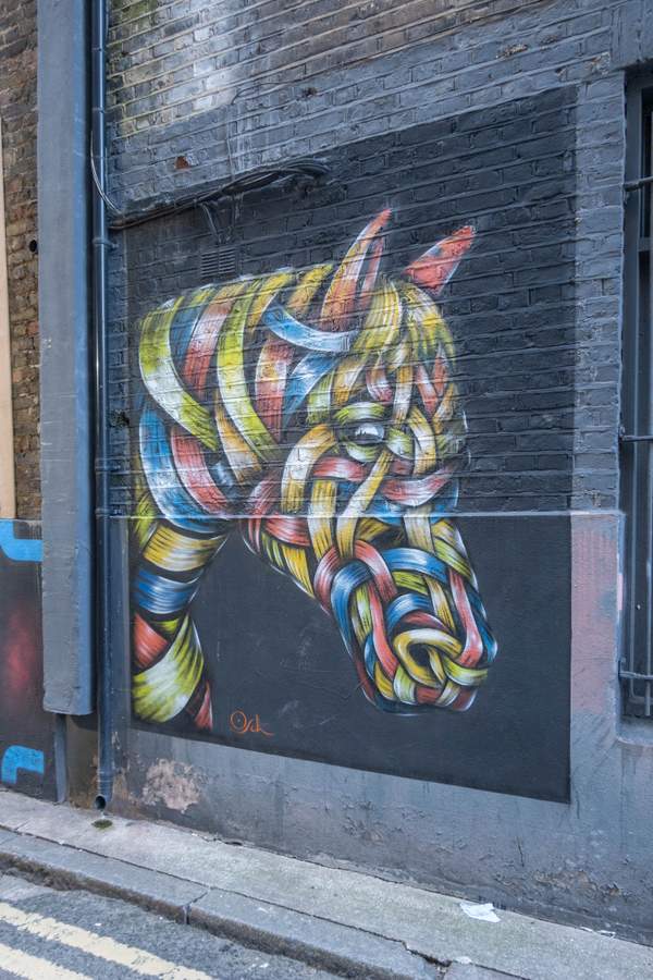 Untitled street art by Otto Schade in Shoreditch, London