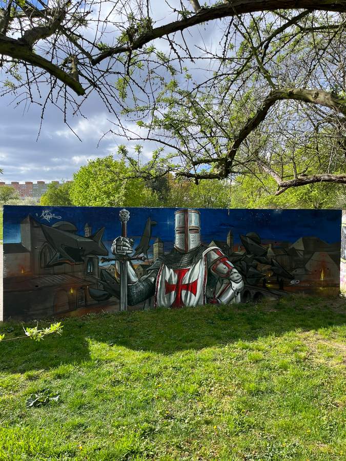 Untitled street art by Caer8th in Bohnice, Prague