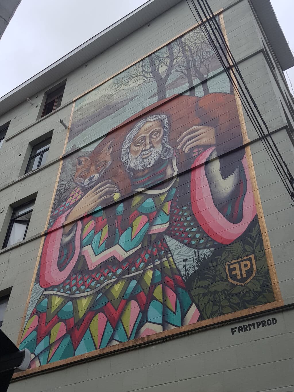 "De parabel van de goede herder" by Farm Prod. in Marolles Marollen, Brussels