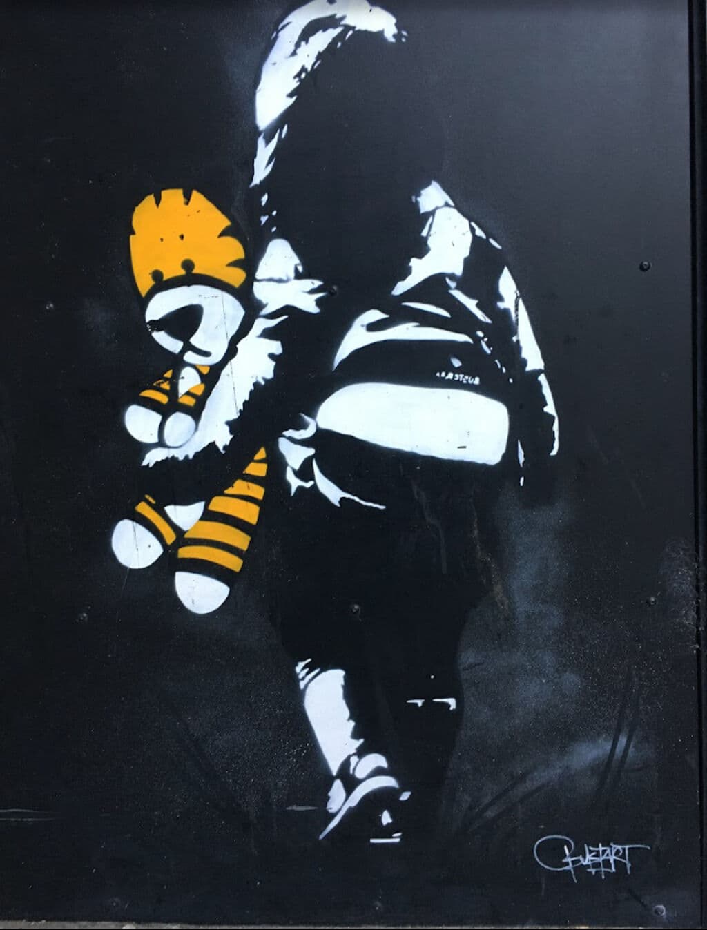 "Lilly and Hobbes" by Bustart in Oost, Amsterdam