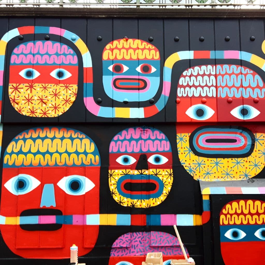 Untitled street art by David Shillinglaw in Rembrandtviertel, Vienna