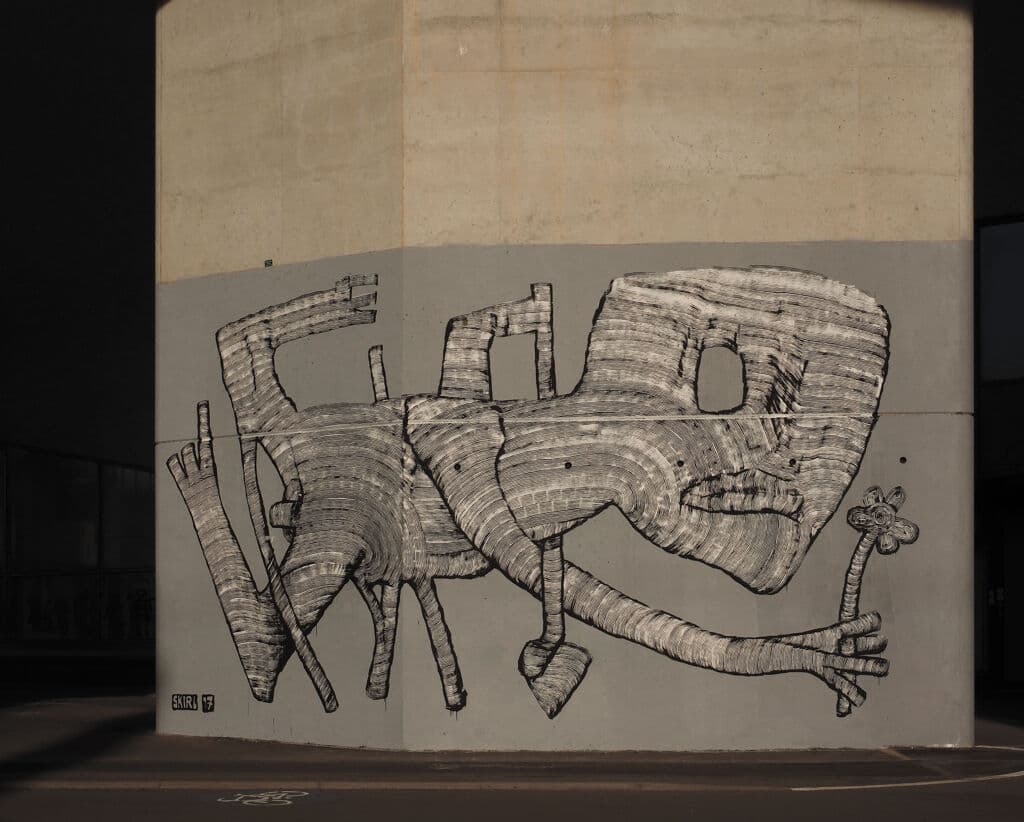 Untitled street art by Skirl in Katastralgemeinde Stadlau, Vienna