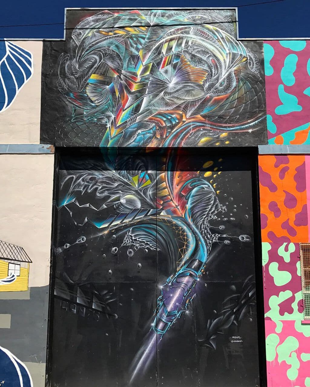 "Tech Spiral" by EON75 in Bayview District, San Francisco